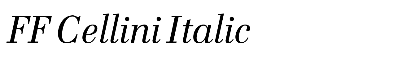 FF Cellini Italic